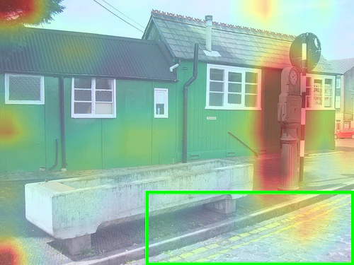 Attention after masking Visual Retrieval Heads for the line-color question.